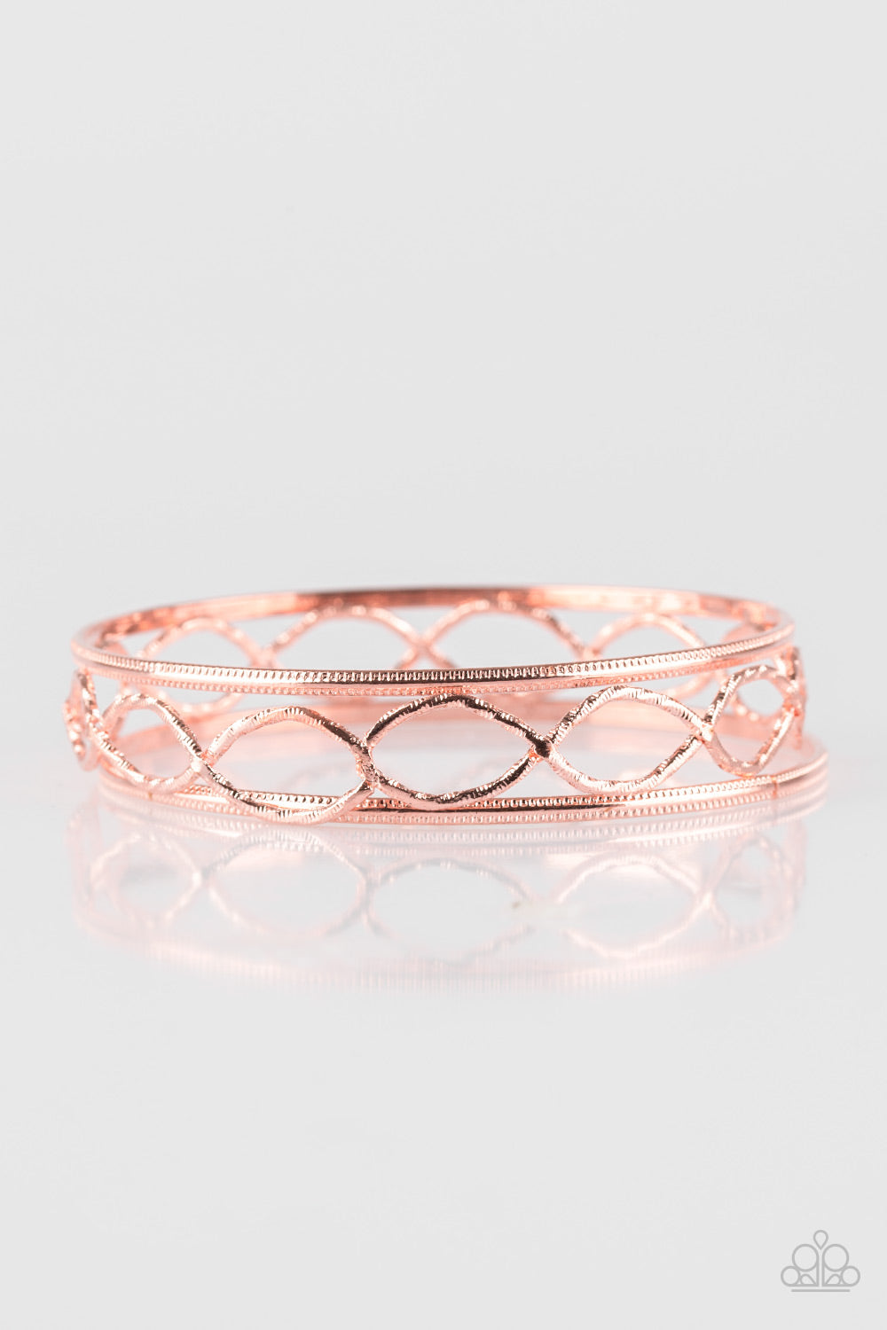 Paparazzi Bangle Bracelet- Metal Manic - Copper (#053)