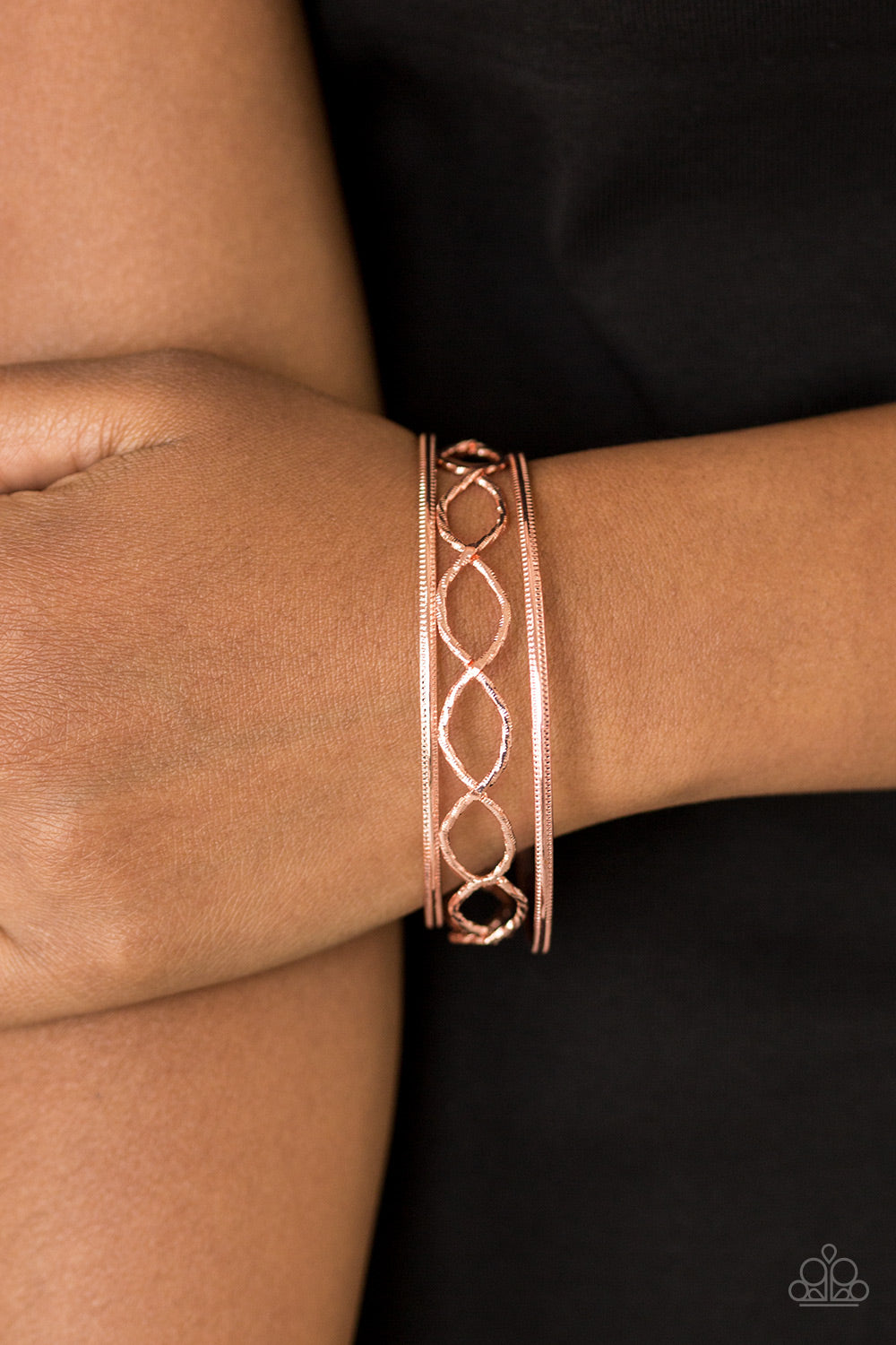 Paparazzi Bangle Bracelet- Metal Manic - Copper (#053)