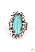 Mystic Oasis - Copper Paparazzi Ring (R278)