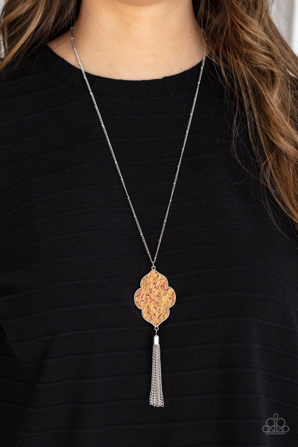 One Night In Casablanca - Pink Paparazzi Necklace (PZ-3277)