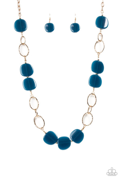 Posh Promenade - Blue - Paparazzi Necklace (#3160)