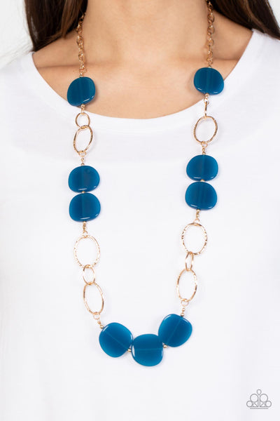 Posh Promenade - Blue - Paparazzi Necklace (#3160)