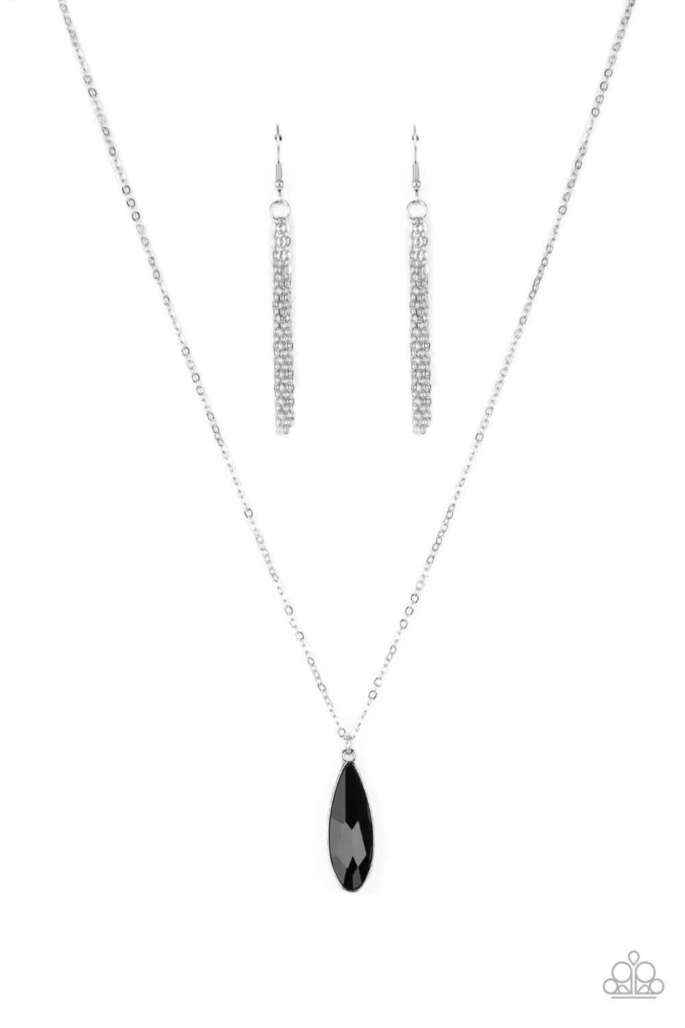 Prismatically Polished - Black Paparazzi Necklace (PZ-4140)