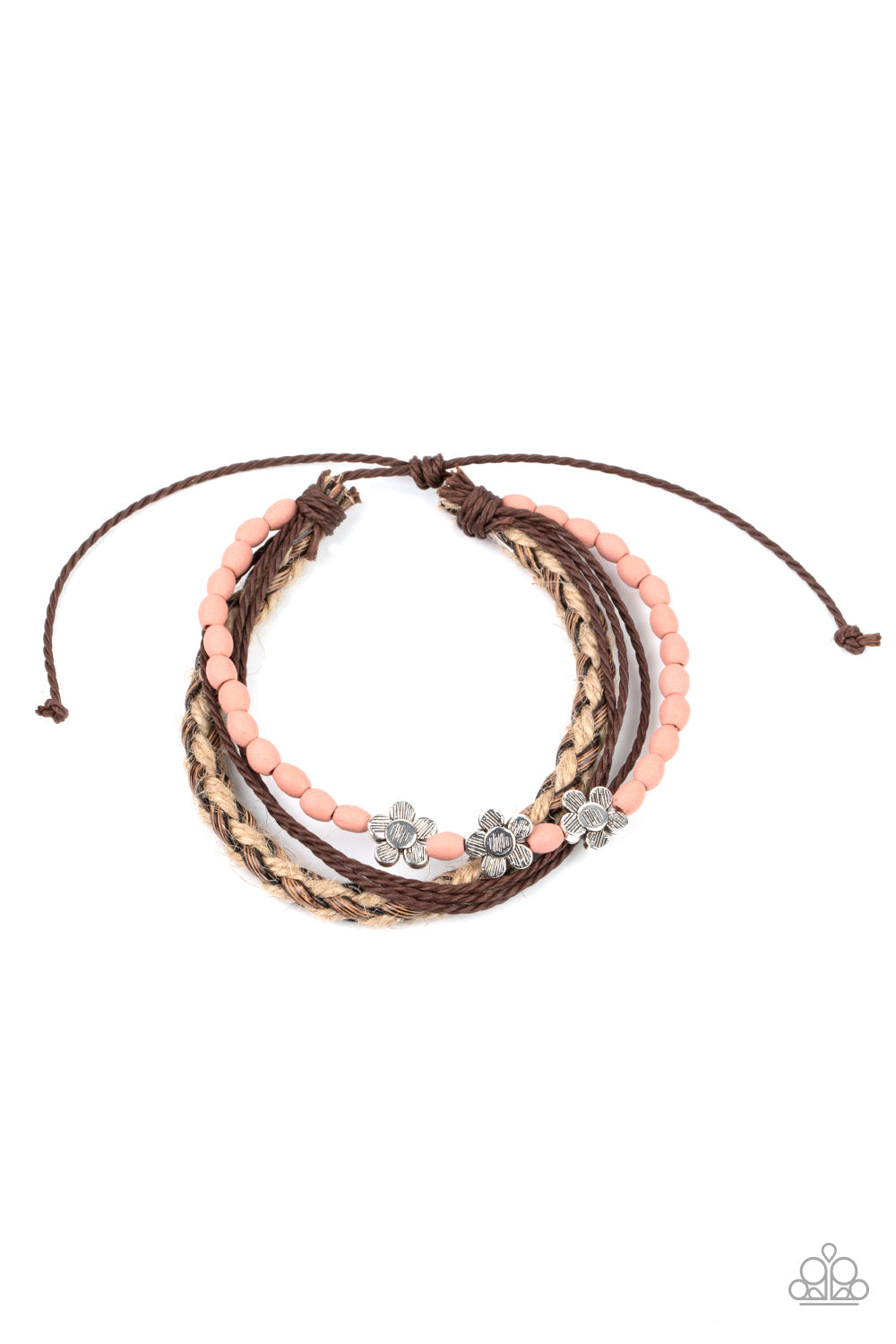 Raffia Remix - Pink Paparazzi Bracelet