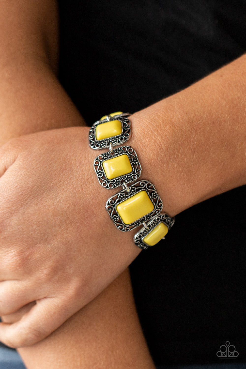 Retro Rodeo - Yellow Paparazzi Bracelet