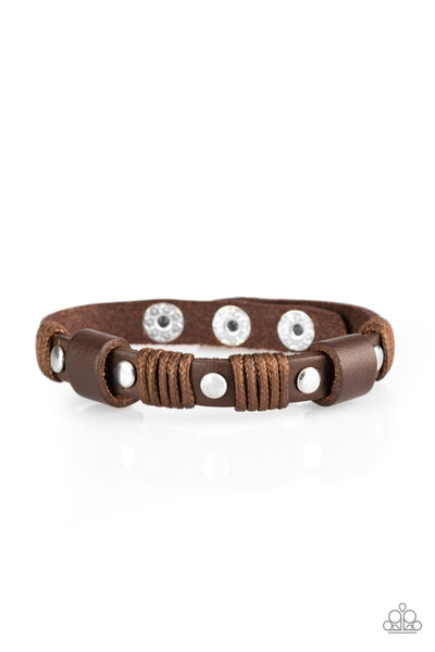 Road Burner - Brown-Paparazzi Urban Bracelet (UB143)