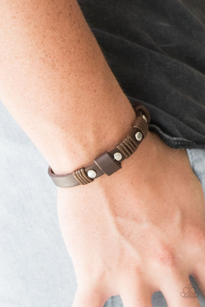 Road Burner - Brown-Paparazzi Urban Bracelet (UB143)