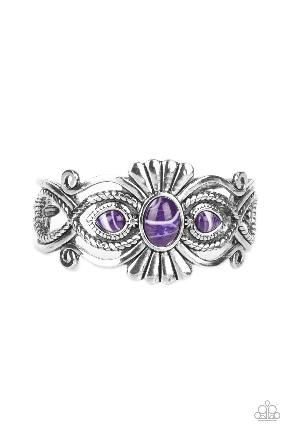 Rural Rumination - Purple Paparazzi Bracelet (PZ-3869)
