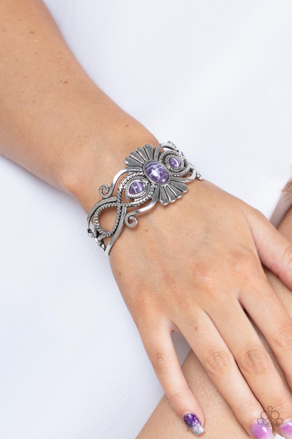 Rural Rumination - Purple Paparazzi Bracelet (PZ-3869)