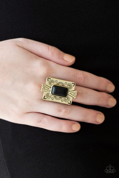 So Smithsonian - Brass Paparazzi Ring
