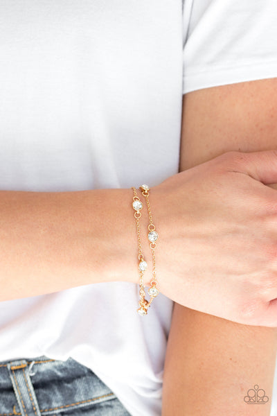 Paparazzi Bracelet - Spotlight Starlight - Gold (#1796)