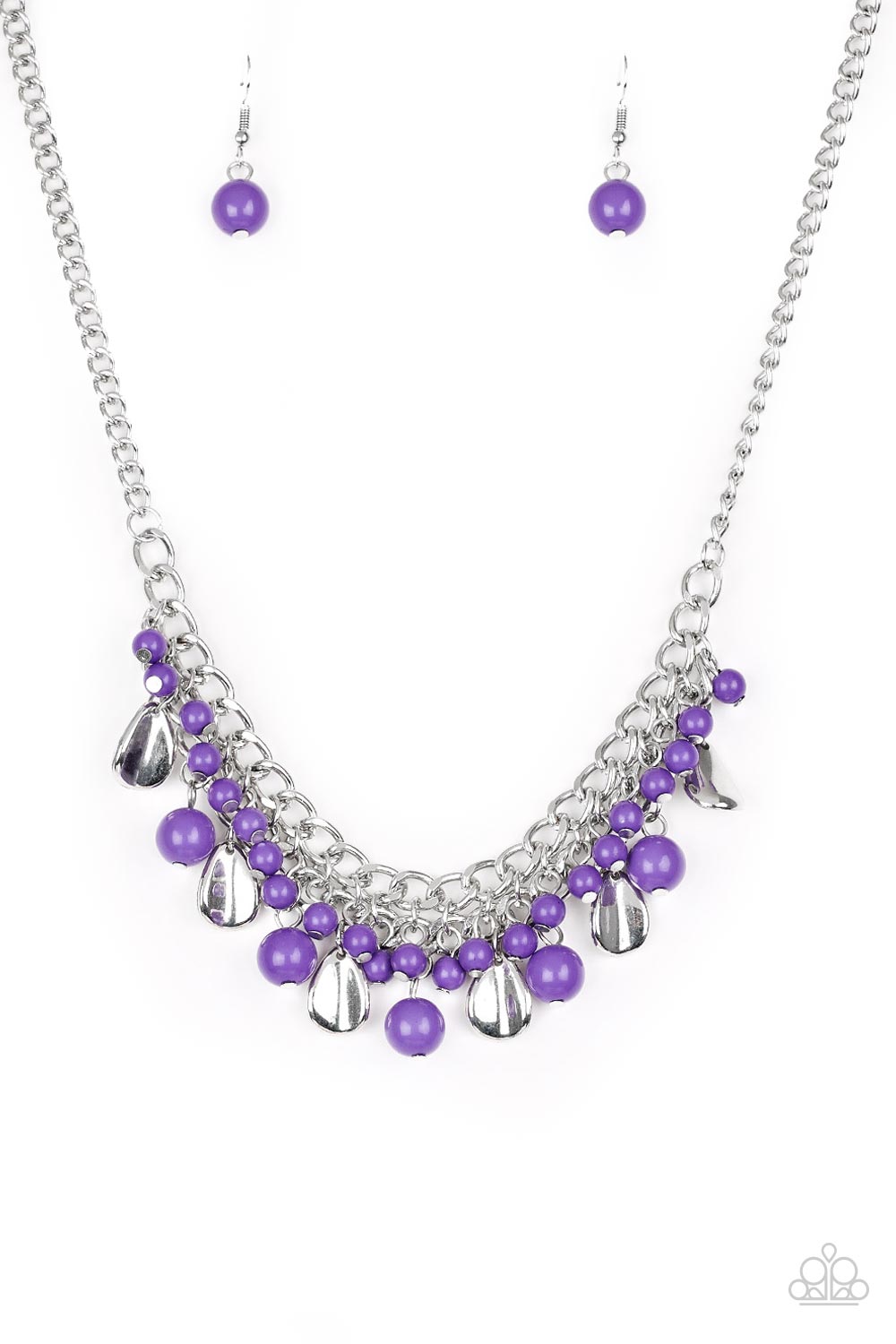 Summer Showdown - Purple Paparazzi Necklace (PZ-1103)