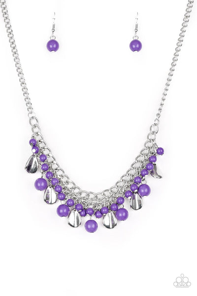 Summer Showdown - Purple Paparazzi Necklace (PZ-1103)