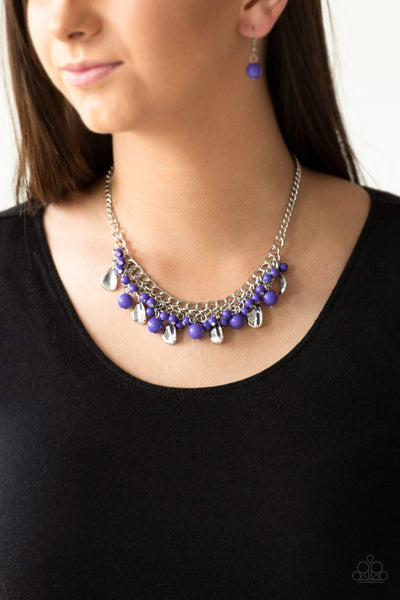 Summer Showdown - Purple Paparazzi Necklace (PZ-1103)
