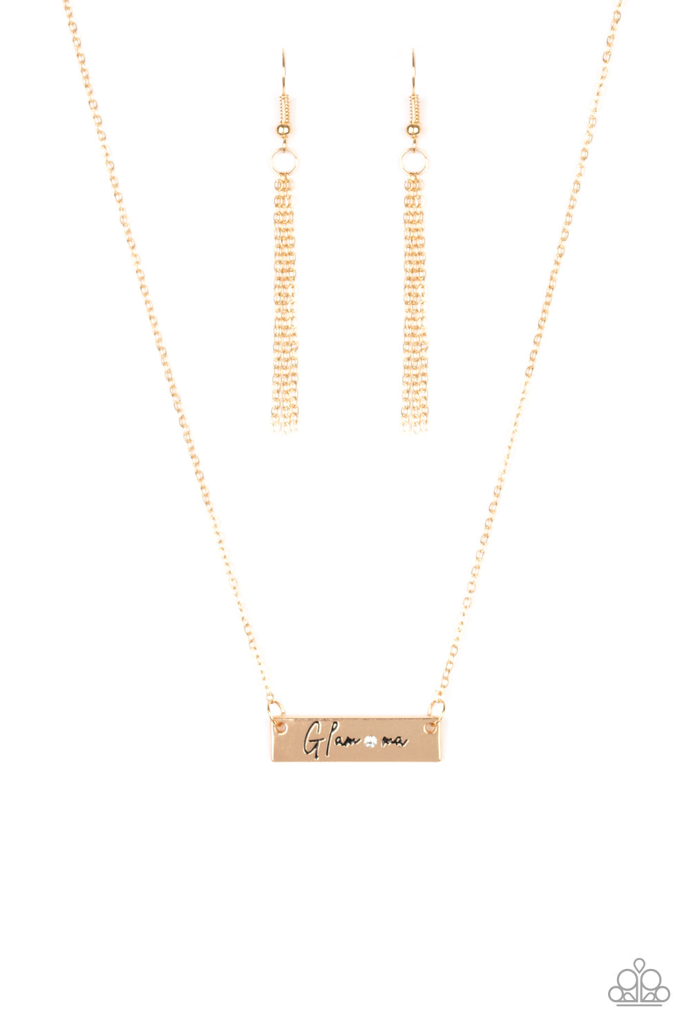 Paparazzi Short Necklace - The GLAM-ma - Gold (#811)