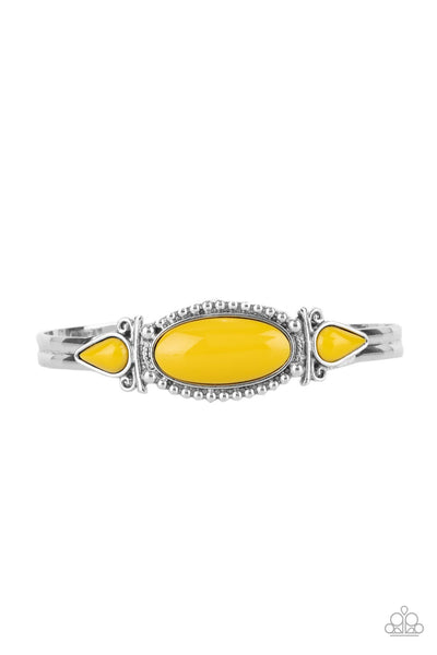 Tribal Trinket - Yellow Paparazzi Bracelet (#4629)