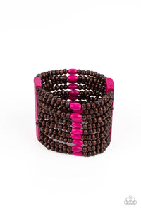 Tropical Trendsetter - Pink Paparazzi Bracelet (#4863)