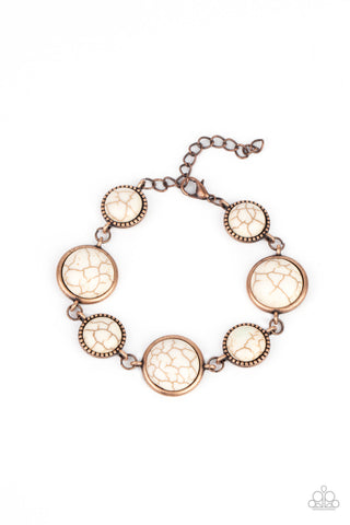 Turn Up The Terra - Copper Paparazzi Bracelet (#3052)