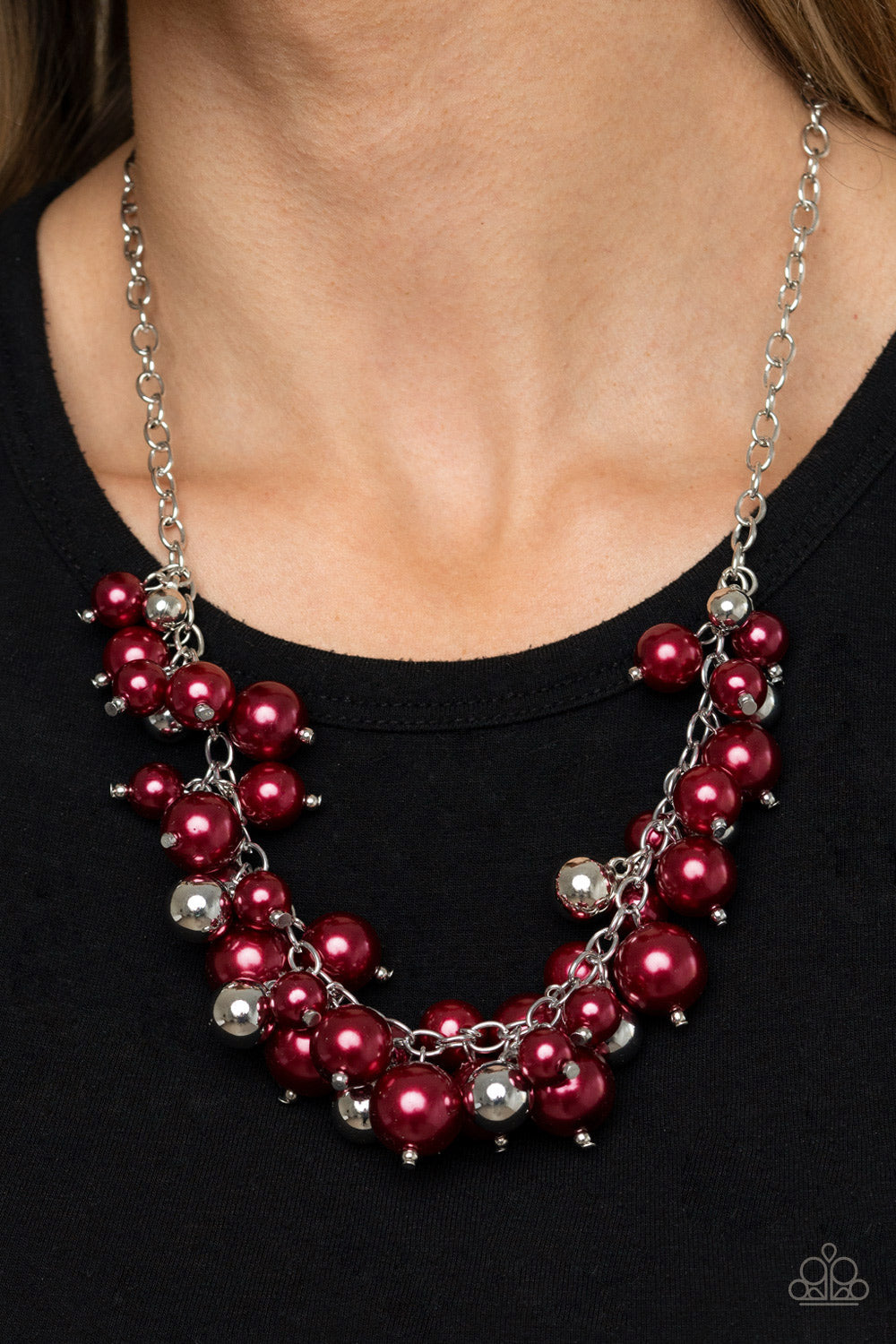 Uptown Upgrade - Red Paparazzi Necklace (#1634)