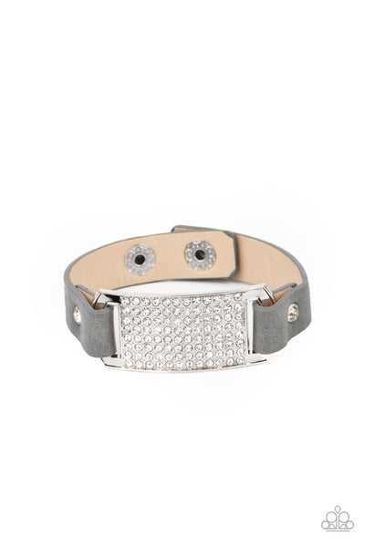 Urban Rivalry - Silver Paparazzi Wrap Bracelet