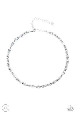 Urban Underdog - Silver Paparazzi Necklace (#4365)