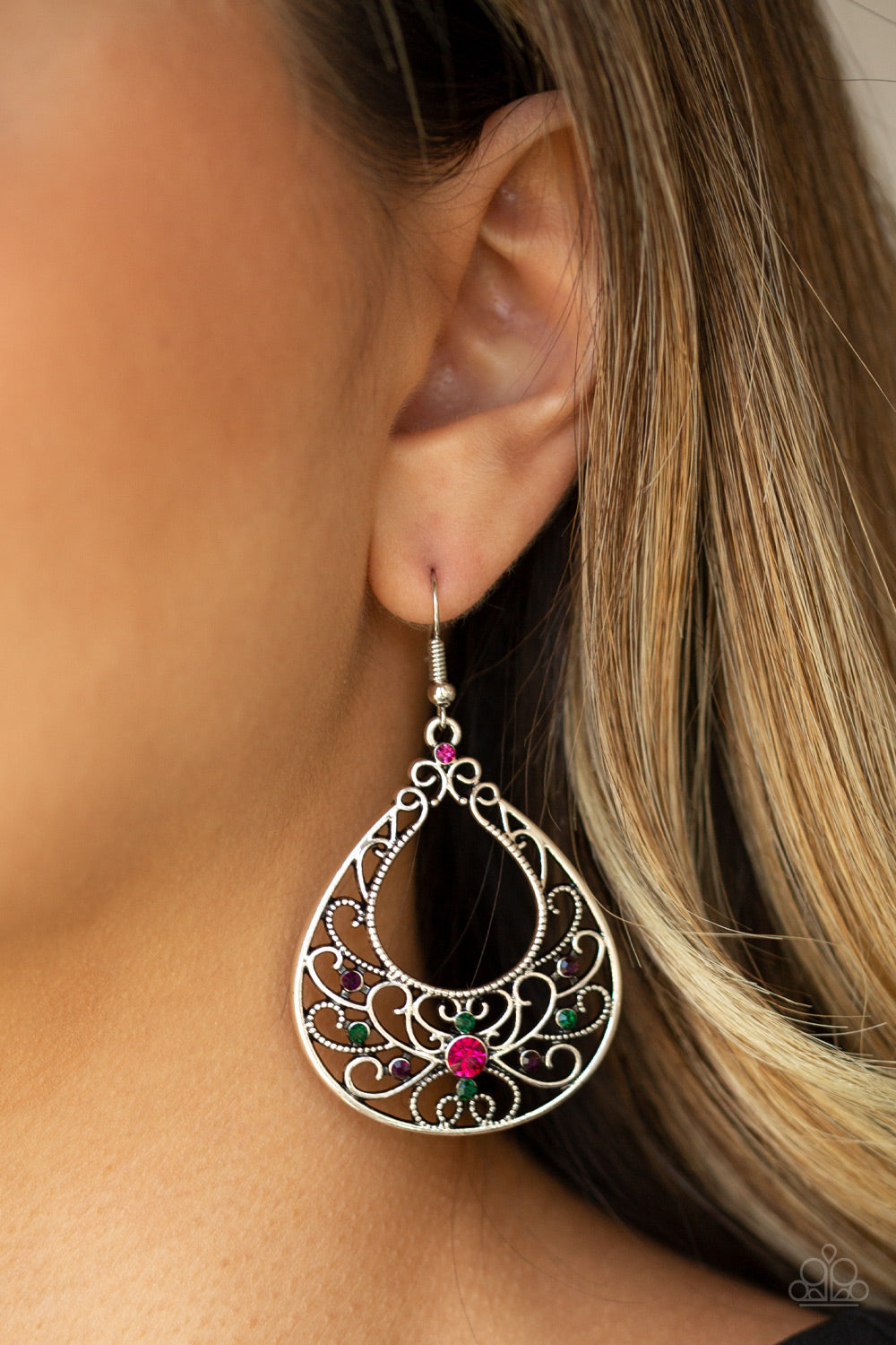Paparazzi Earrings - Vine Shine - Multi (#1882)