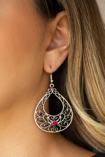 Paparazzi Earrings - Vine Shine - Multi (#1882)