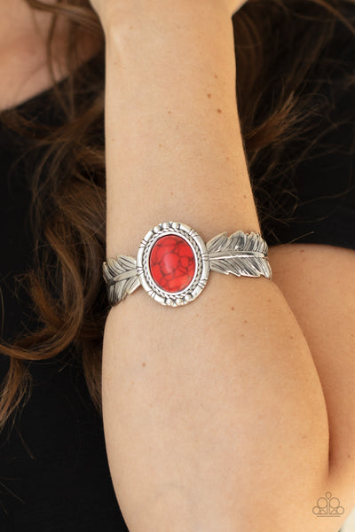 Western Wings - Red Paparazzi Bracelet