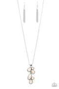 Wild Bunch Flair - White Paparazzi Necklace (#4862)