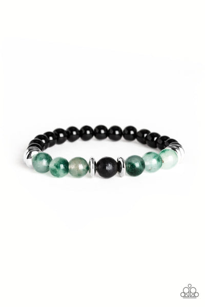 World Peace - Green-Paparazzi Bracelet (#1280)