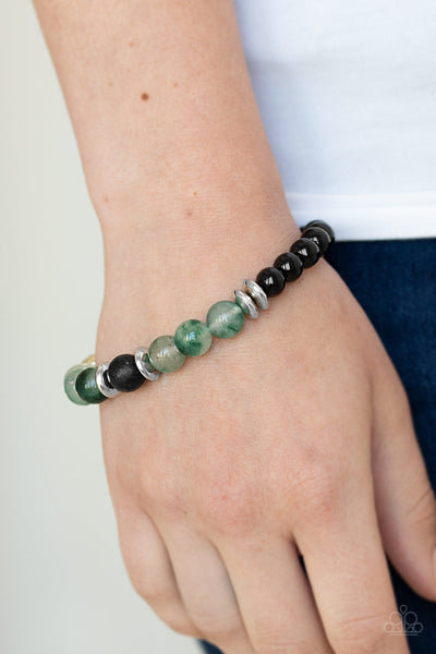 World Peace - Green-Paparazzi Bracelet (#1280)