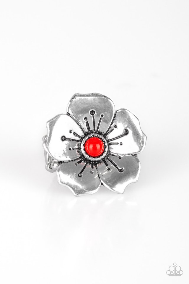 Boho Blossom - Red Paparazzi Ring