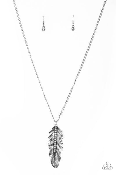 Sky Quest - White Paparazzi Necklace (#3111)