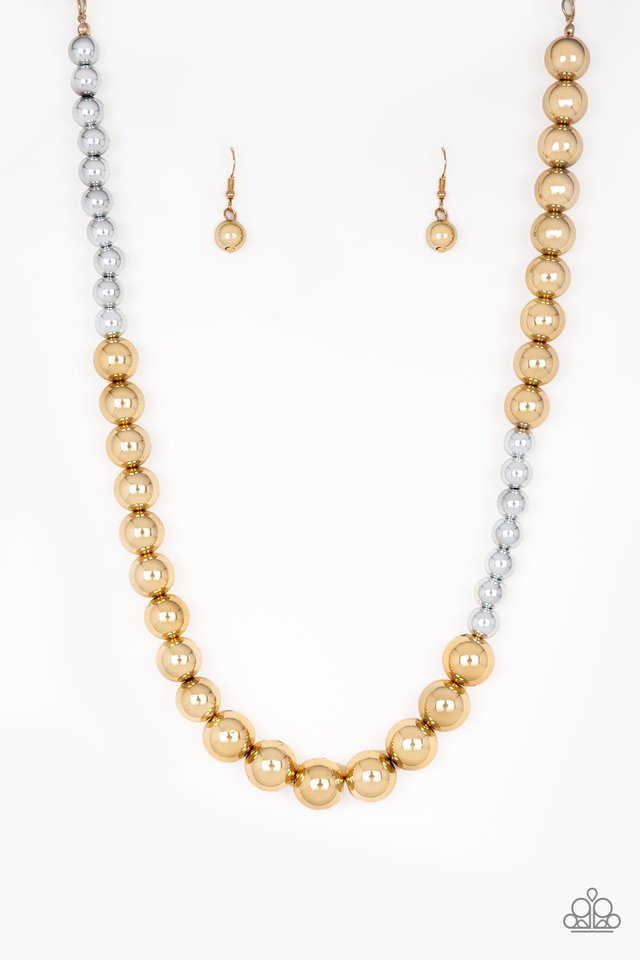 Paparazzi Necklace - Power To The People - Gold (PZ-967)