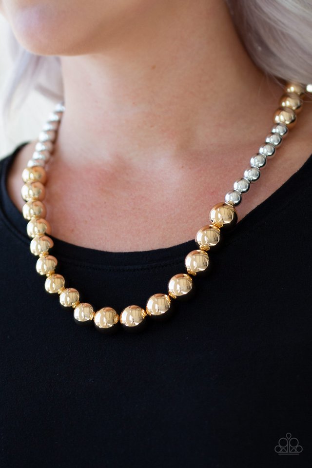 Paparazzi Necklace - Power To The People - Gold (PZ-967)