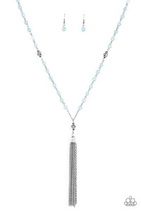 Tassel Takeover - Blue Paparazzi Necklace