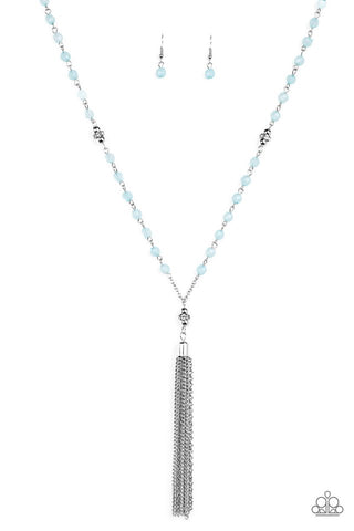 Tassel Takeover - Blue Paparazzi Necklace