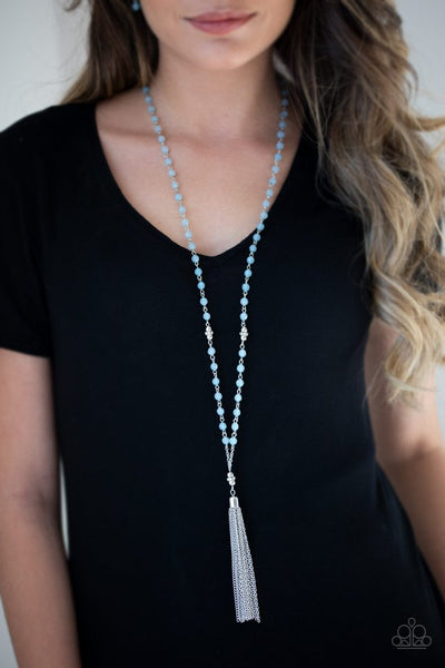 Tassel Takeover - Blue Paparazzi Necklace