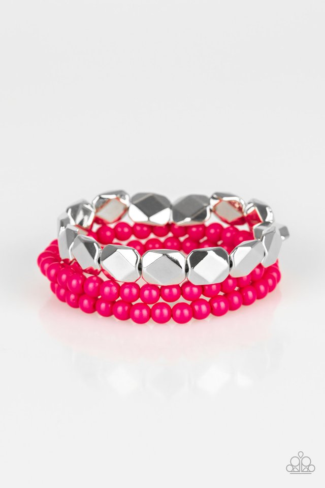 Pararazzi Bracelet - Fiesta Flavor - Pink (#1955)