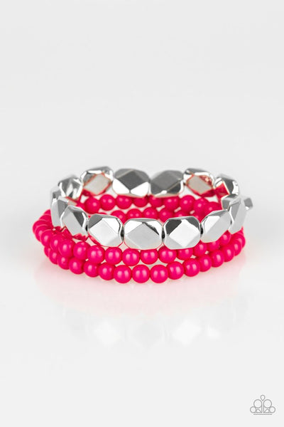 Pararazzi Bracelet - Fiesta Flavor - Pink (#1955)
