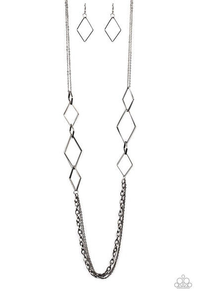 Fashion Fave - Black Paparazzi Necklace (#2007)