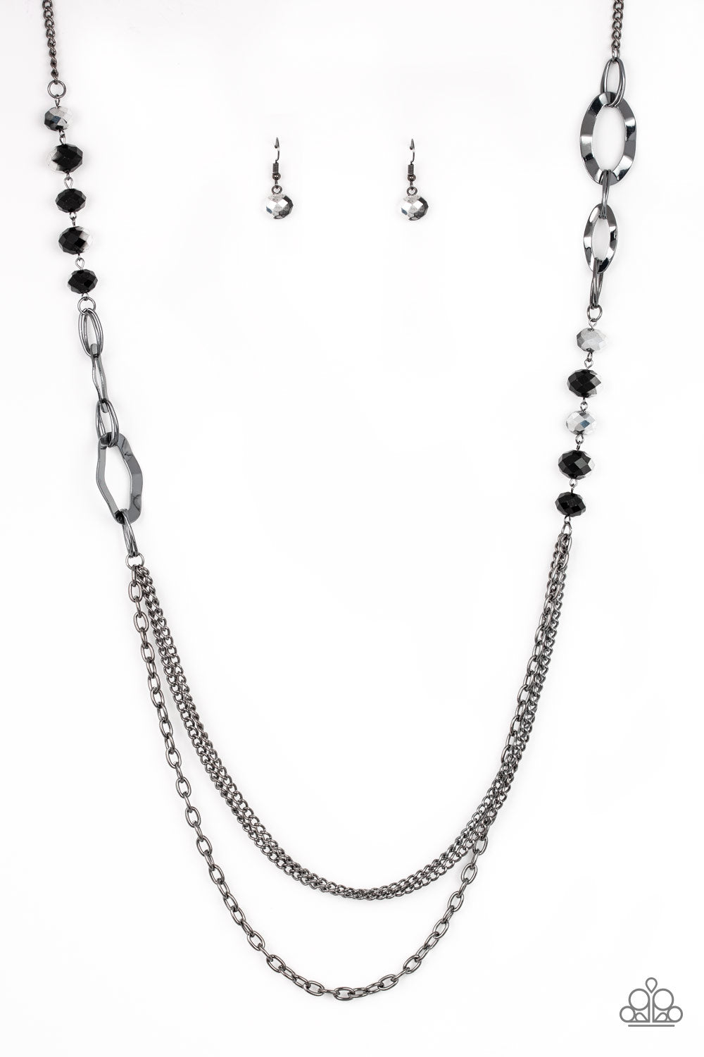 Modern Girl Glam - Black Paparazzi Necklace (PZ-2843)