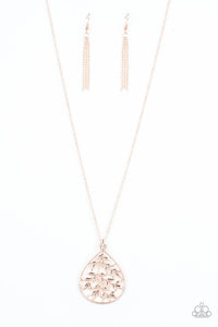 Paparazzi Necklace - BOUGH Down - Rose Gold (#1776)