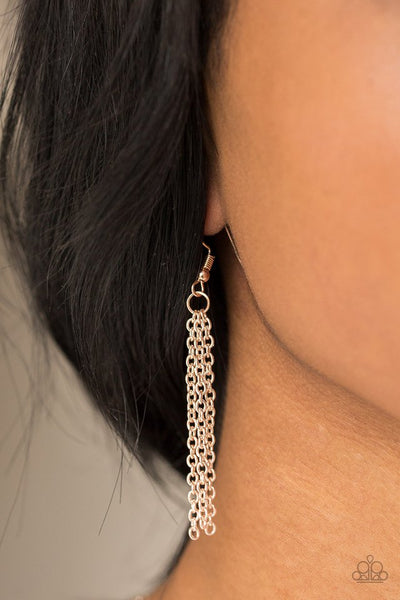 Paparazzi Necklace - BOUGH Down - Rose Gold (#1776)