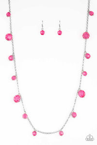 GLOW-Rider - Pink Paparazzi Necklace