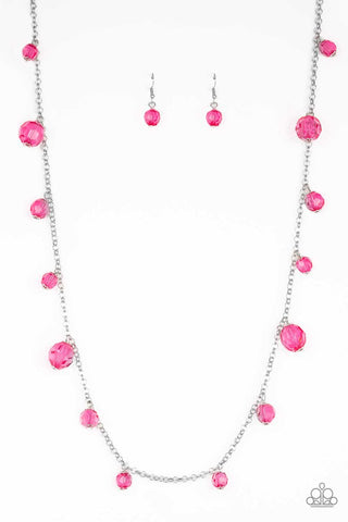 GLOW-Rider - Pink Paparazzi Necklace