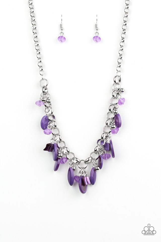 Paparazzi Short Necklace - I Want To SEA The World - Purple (PZ-124)