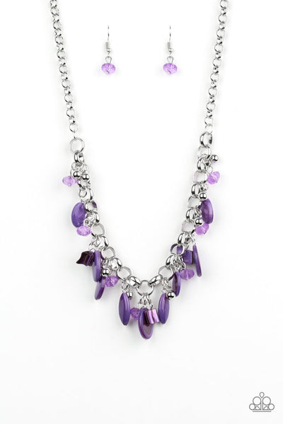 Paparazzi Short Necklace - I Want To SEA The World - Purple (PZ-124)