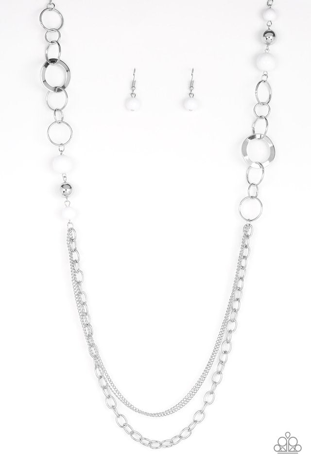 Modern Motley - White Paparazzi Necklace