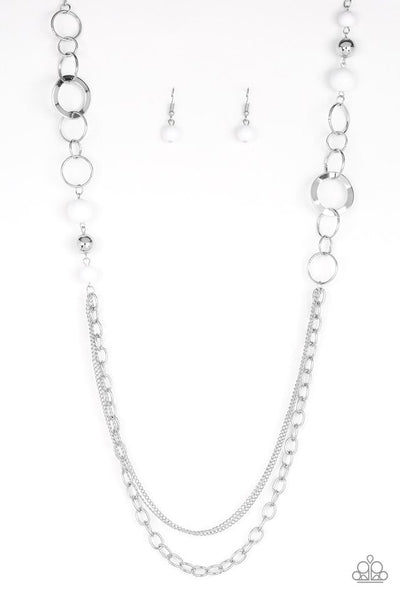 Modern Motley - White Paparazzi Necklace